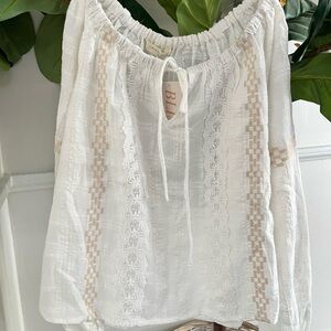 NWT Love Stitch boho blouse